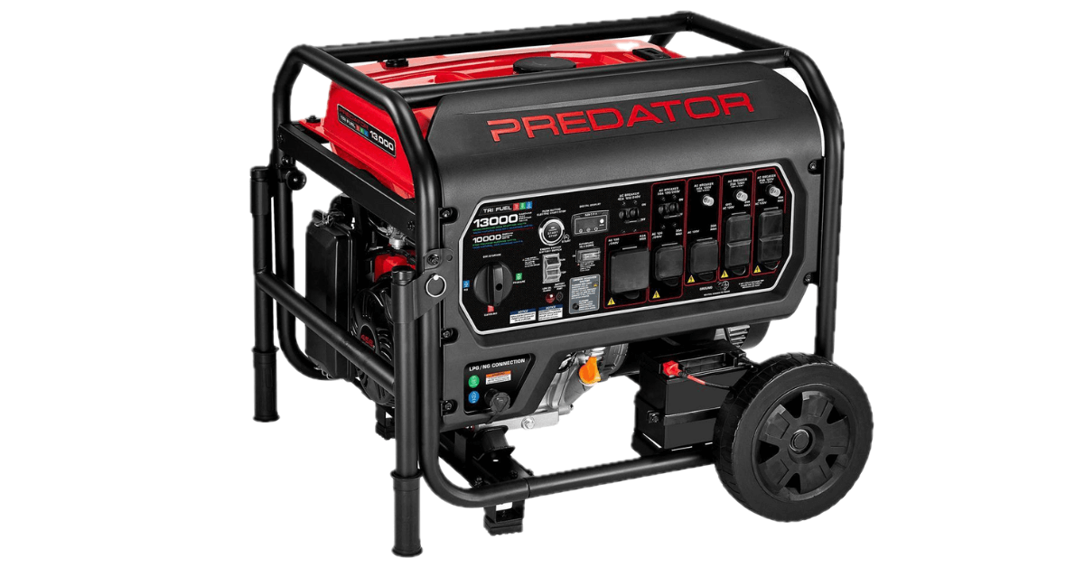 PREDATOR 13,000 Watt Tri-Fuel Portable Generator with Remote Start and CO SECURE&reg; Technology